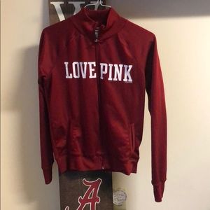 VS pink zip up jacket
